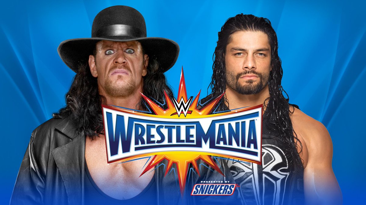 The Undertaker vs. Roman Reigns announced for WWE WrestleMania 33