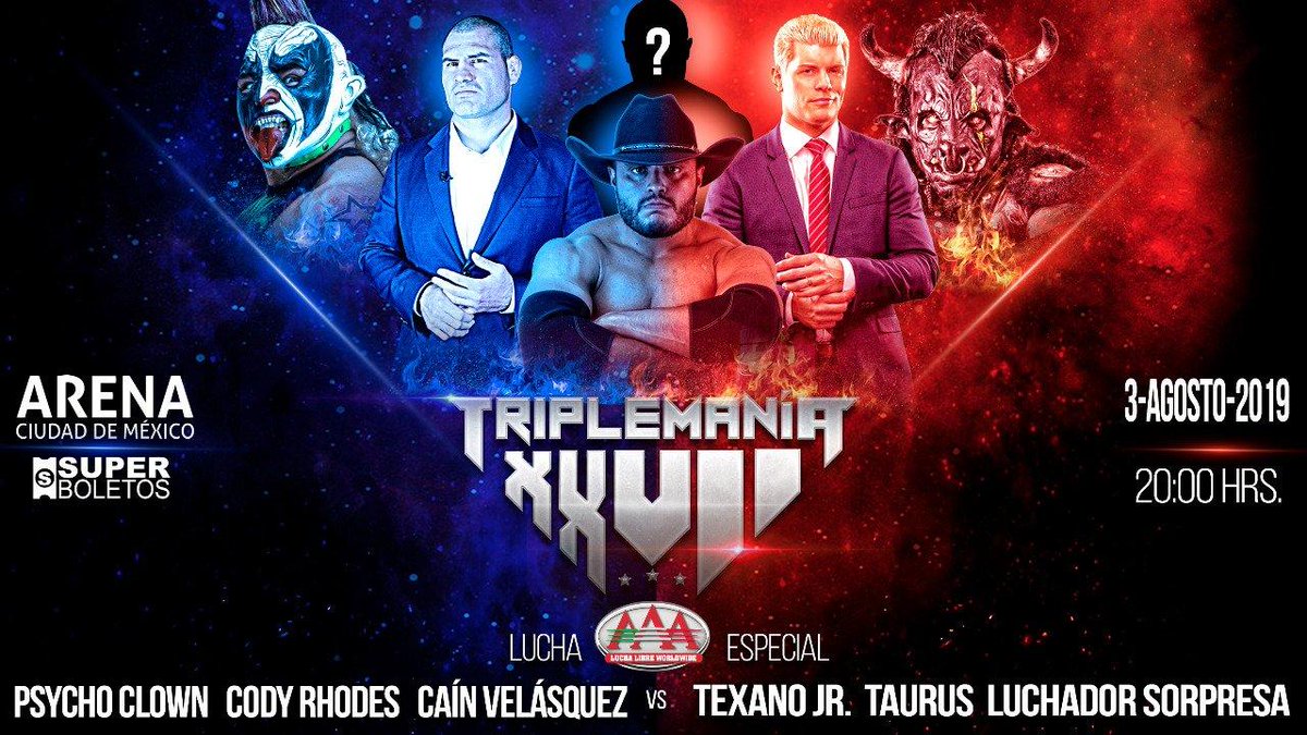 Cain Velasquez’s debut, Fyter Fest rematch set for Triplemania XXVII