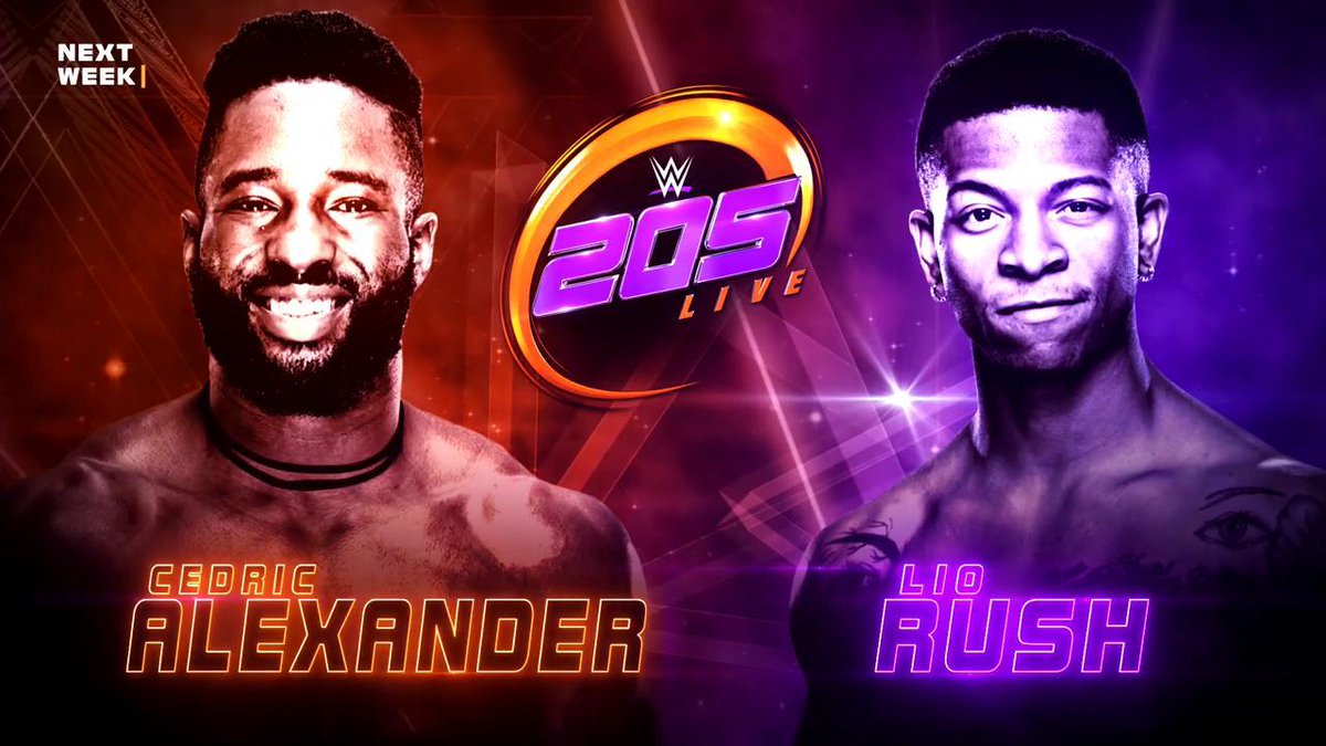 WWE 205 Live TV taping spoilers: Cedric Alexander vs. Lio Rush