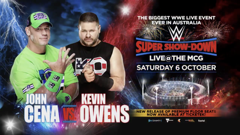 John Cena vs. Kevin Owens set for WWE Super Show-Down