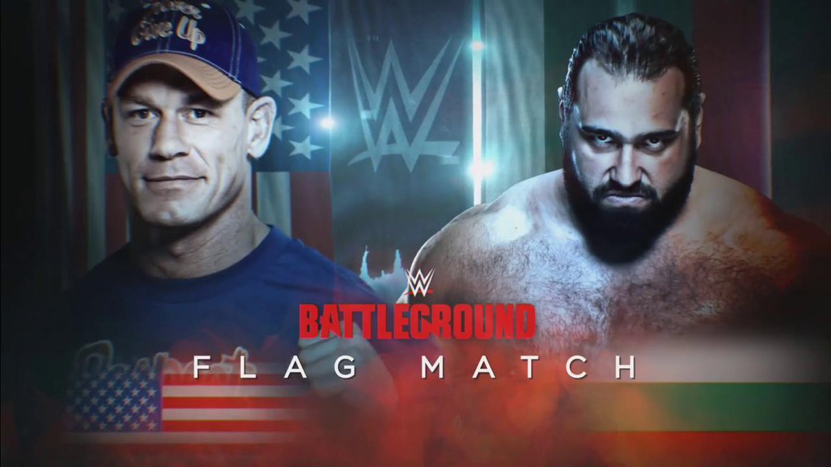 John Cena vs. Rusev flag match set for WWE Battleground