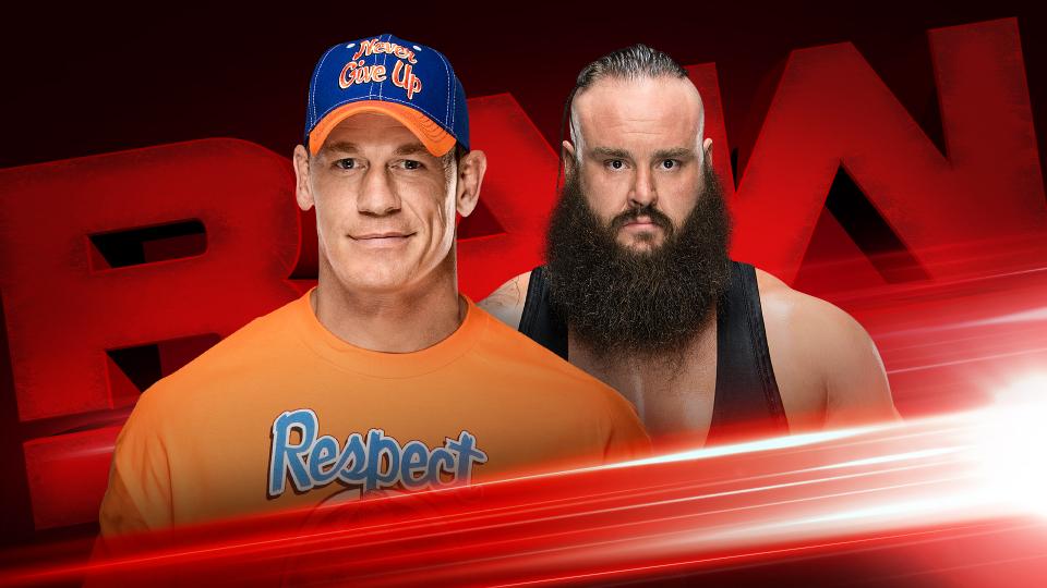 John Cena vs. Braun Strowman set for WWE Raw tonight