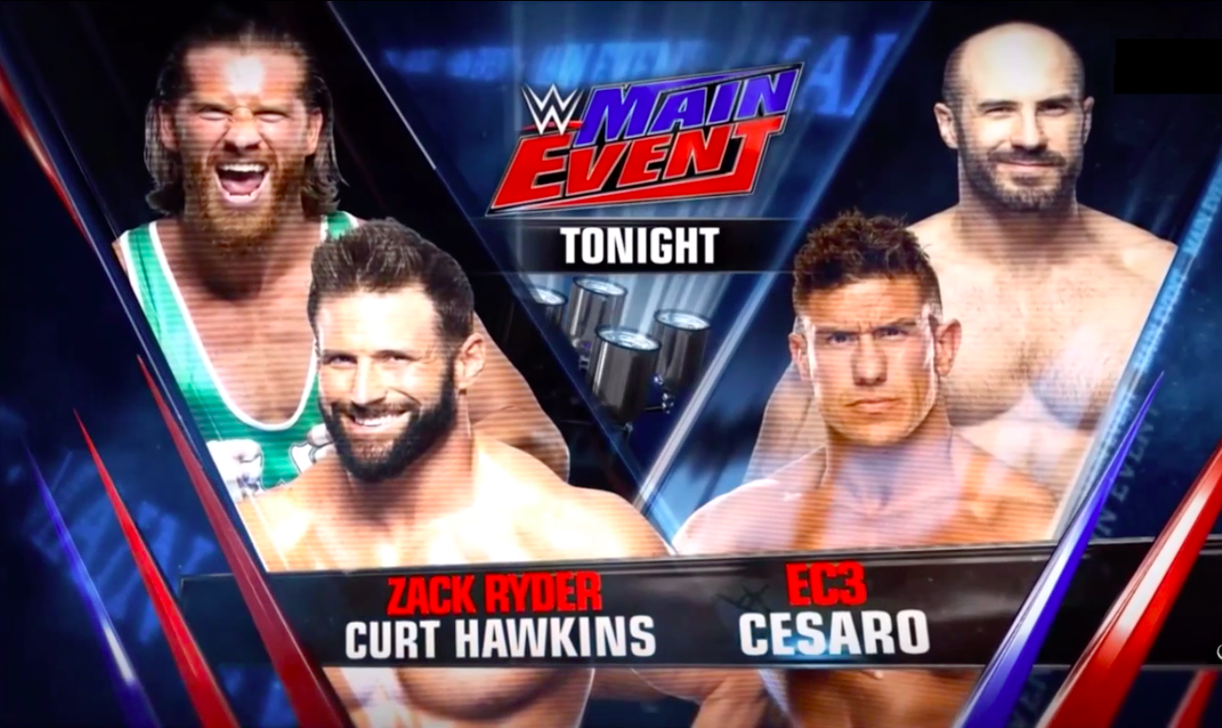 WWE Main Event results: Cesaro & EC3 vs. Ryder & Hawkins