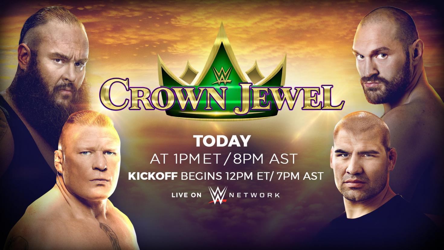 WWE Crown Jewel live results: Brock Lesnar vs. Cain Velasquez