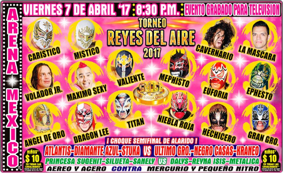 CMLL Arena Mexico results: Reyes del Aire