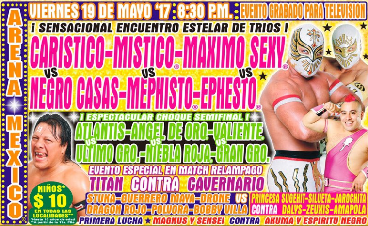 CMLL Arena Mexico results: Final stage in the turn of Niebla Roja