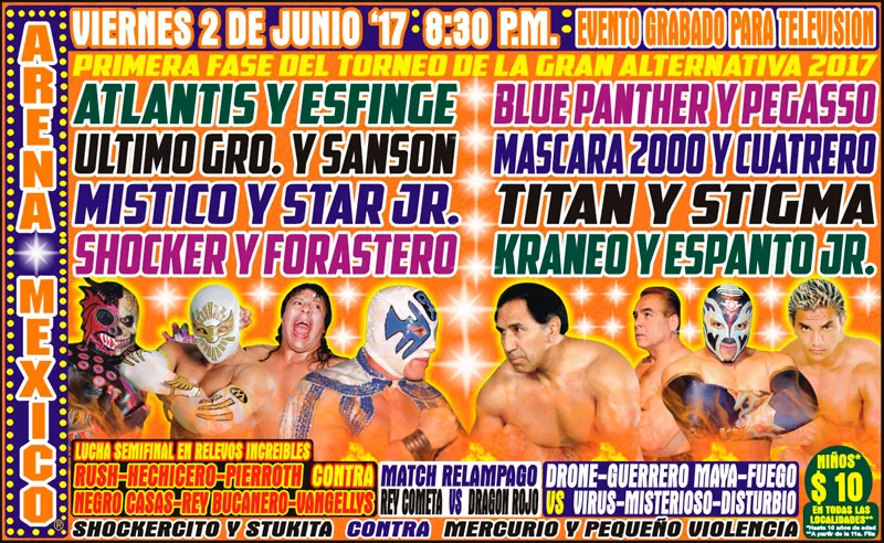 CMLL Arena Mexico results: La Gran Alternativa tournament begins