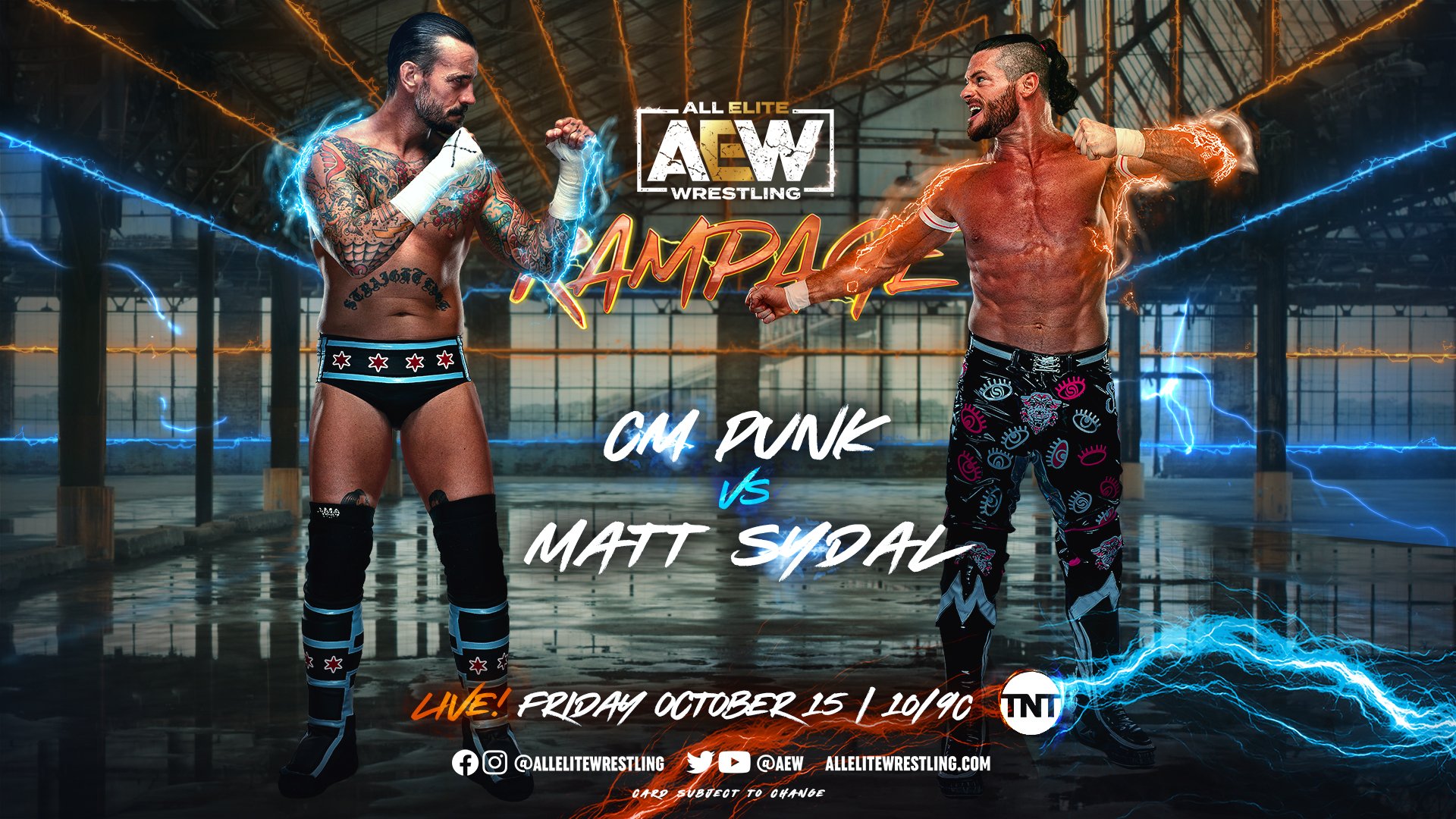 CM Punk vs. Sydal to open AEW Rampage, will be commercial-free