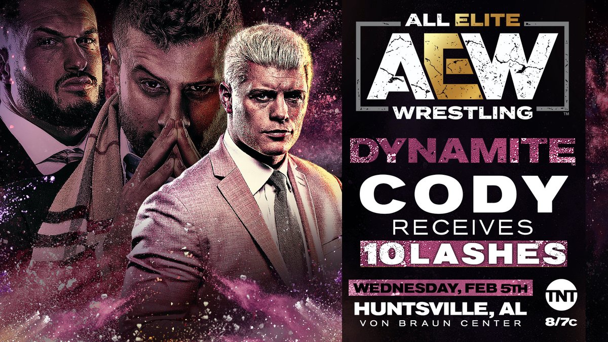 AEW Dynamite live results: Cody receives 10 lashes