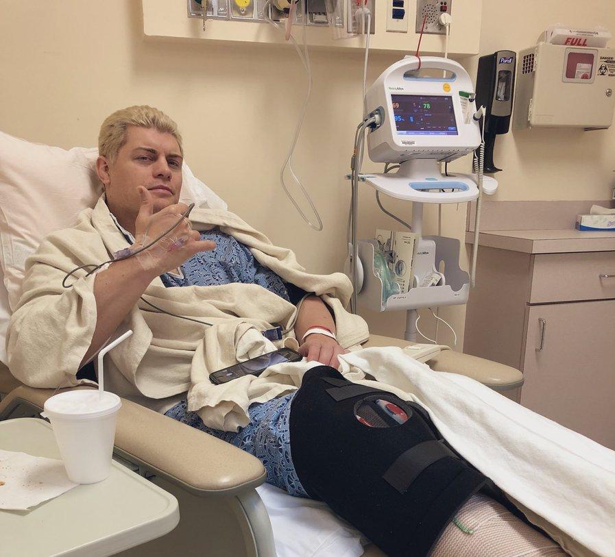 Cody undergoes arthroscopic knee surgery