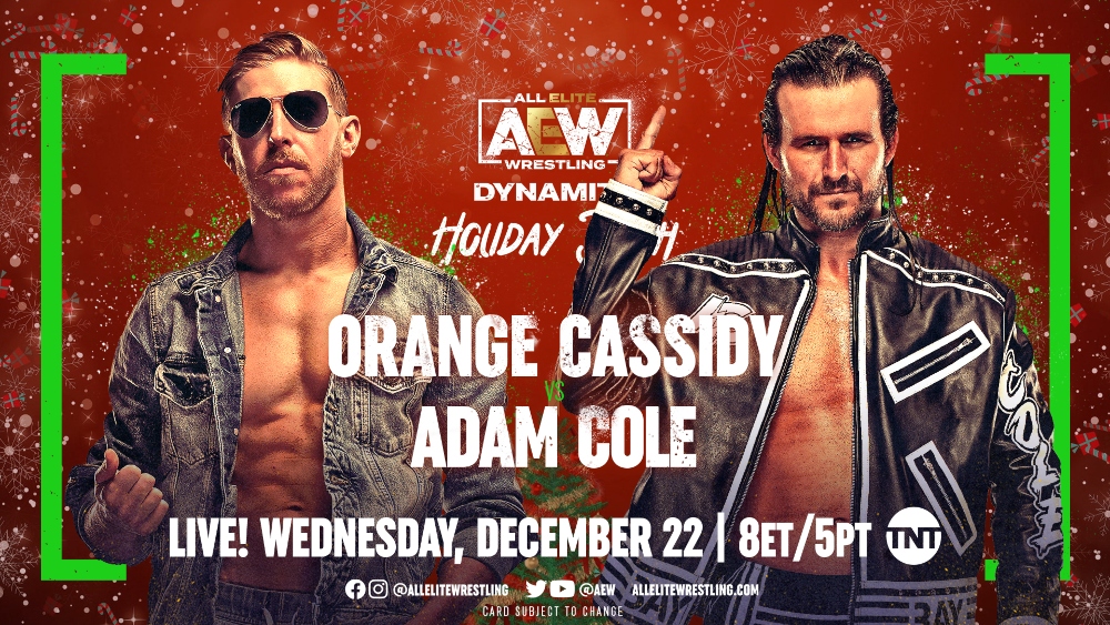 Adam Cole vs. Orange Cassidy set for AEW Holiday Bash Dynamite