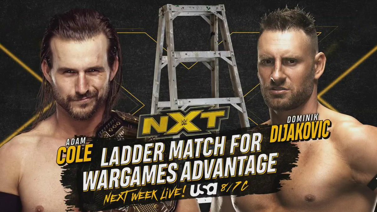 Adam Cole vs. Dominik Dijakovic ladder match announced for NXT