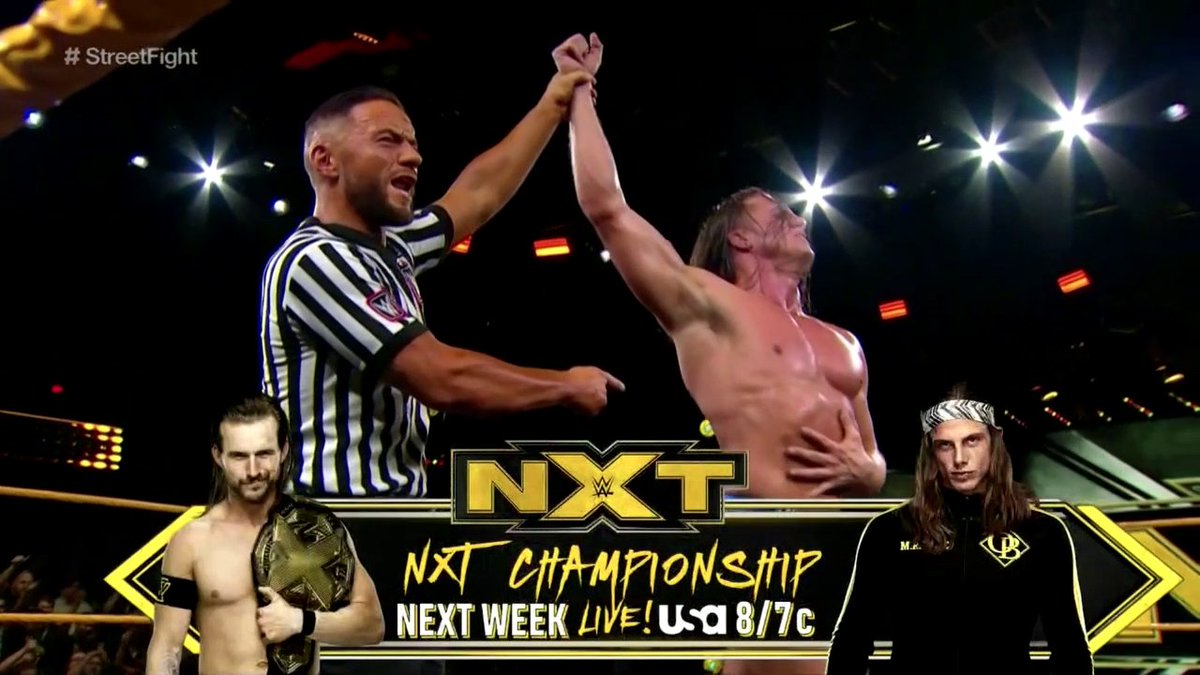 Adam Cole vs. Matt Riddle NXT title match set for next week