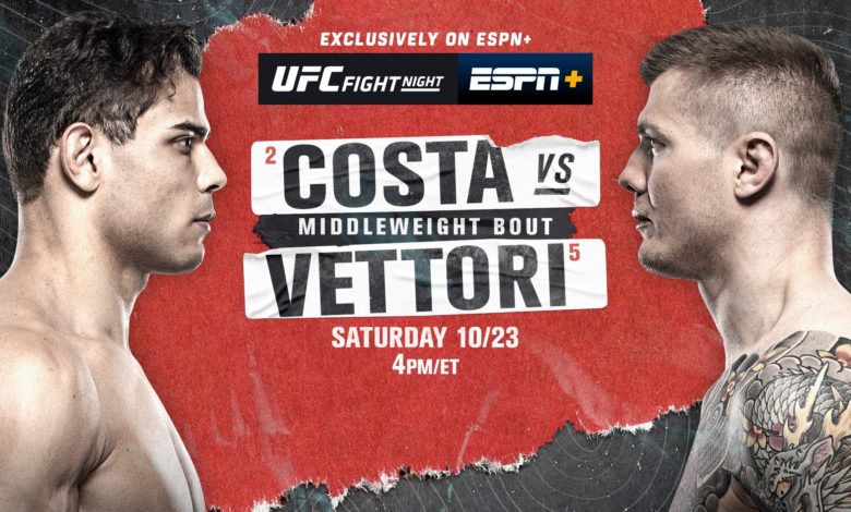 UFC on ESPN+ 54 live results: Paulo Costa vs. Marvin Vettori
