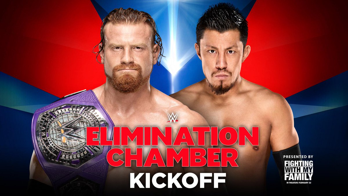 Cruiserweight title match to air on WWE Elimination Chamber pre-show