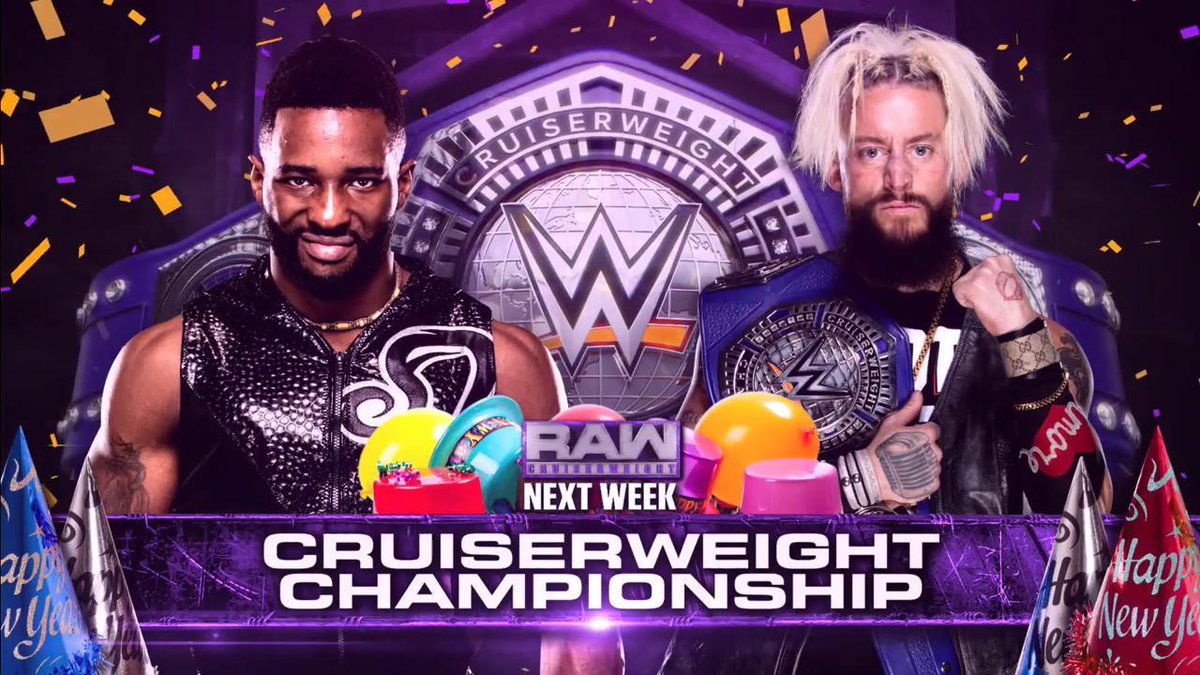 Cruiserweight title match, Lesnar return set for WWE Raw next week