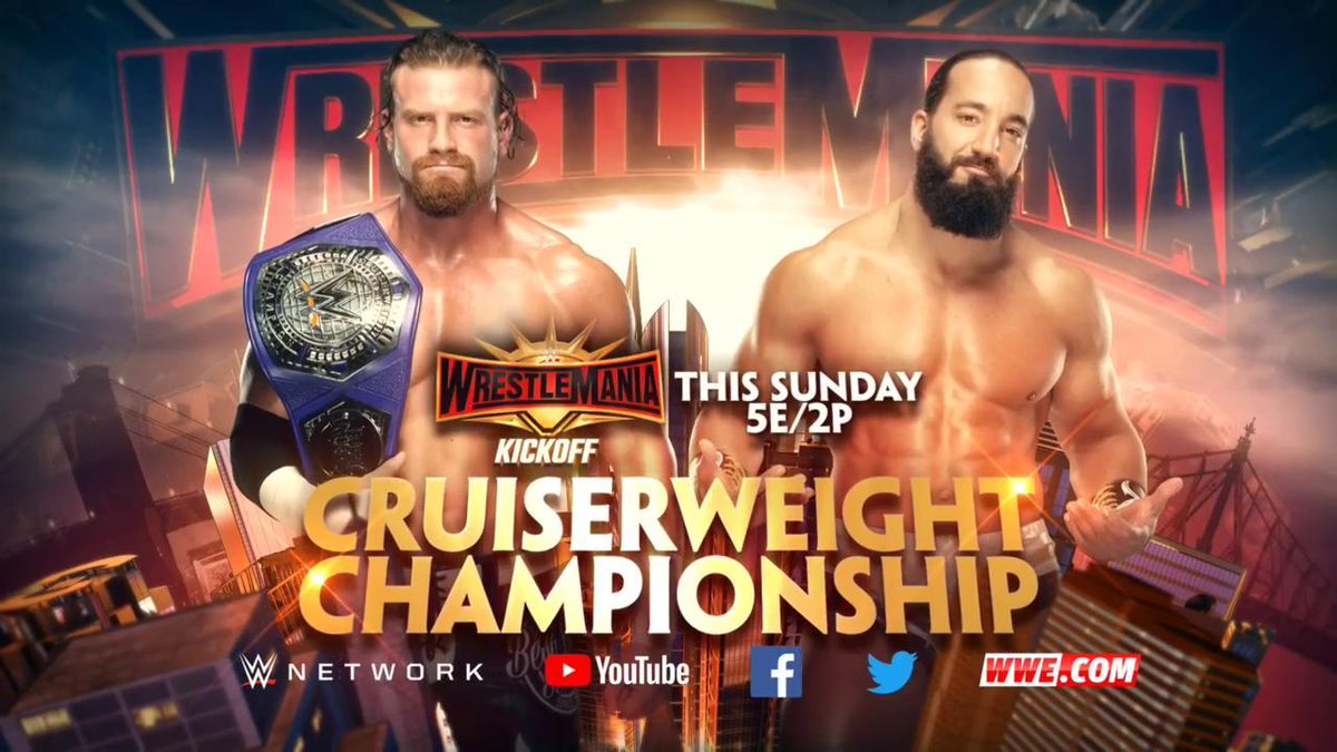 Battle royals, Cruiserweight title match airing on WM 35 pre-show