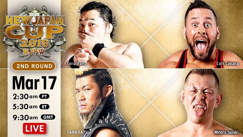 New Japan Cup night eight results: Minoru Suzuki vs. SANADA