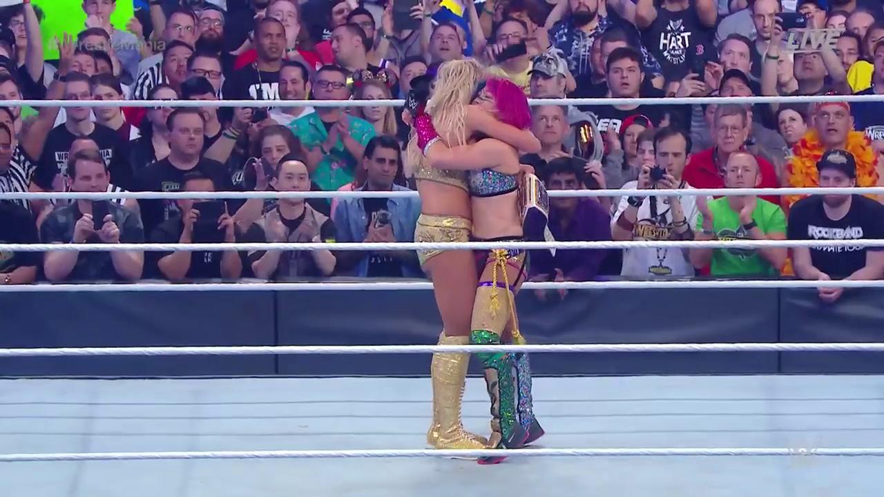 Charlotte ends Asuka’s undefeated streak at WWE WrestleMania 34