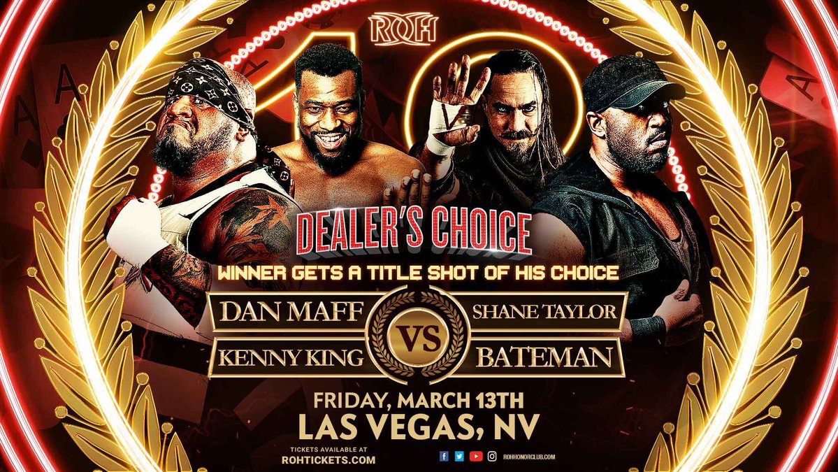 Dealer’s Choice match added to ROH 18th Anniversary PPV
