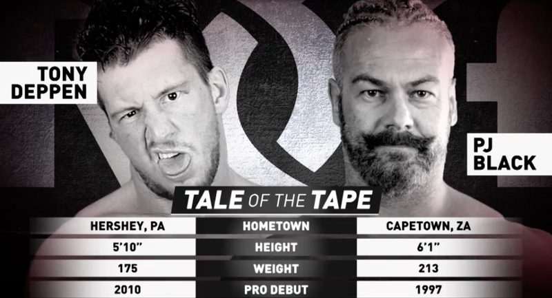 ROH Pure Championship tourney results: PJ Black vs. Tony Deppen
