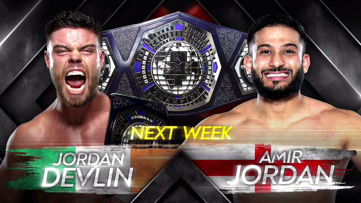 Jordan Devlin Cruiserweight title defense set for next week’s NXT UK