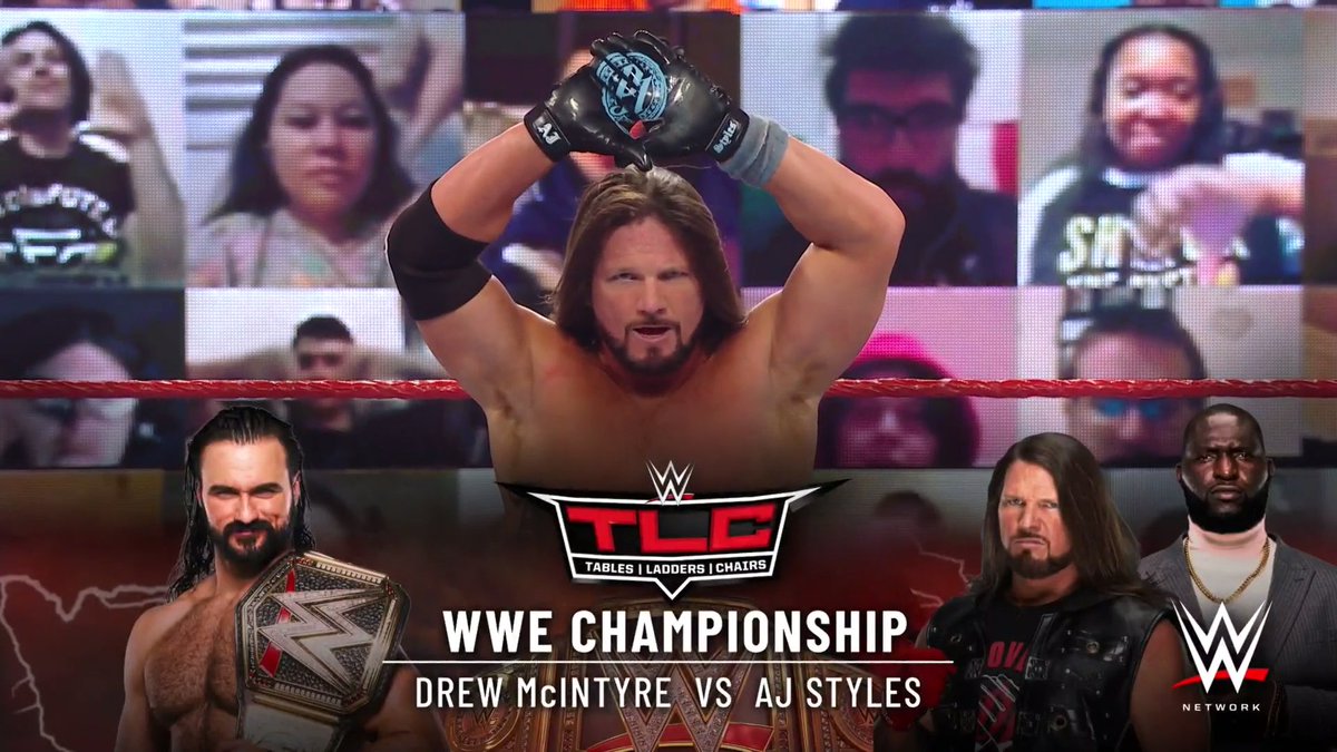 Drew McIntyre vs. AJ Styles title match set for WWE TLC