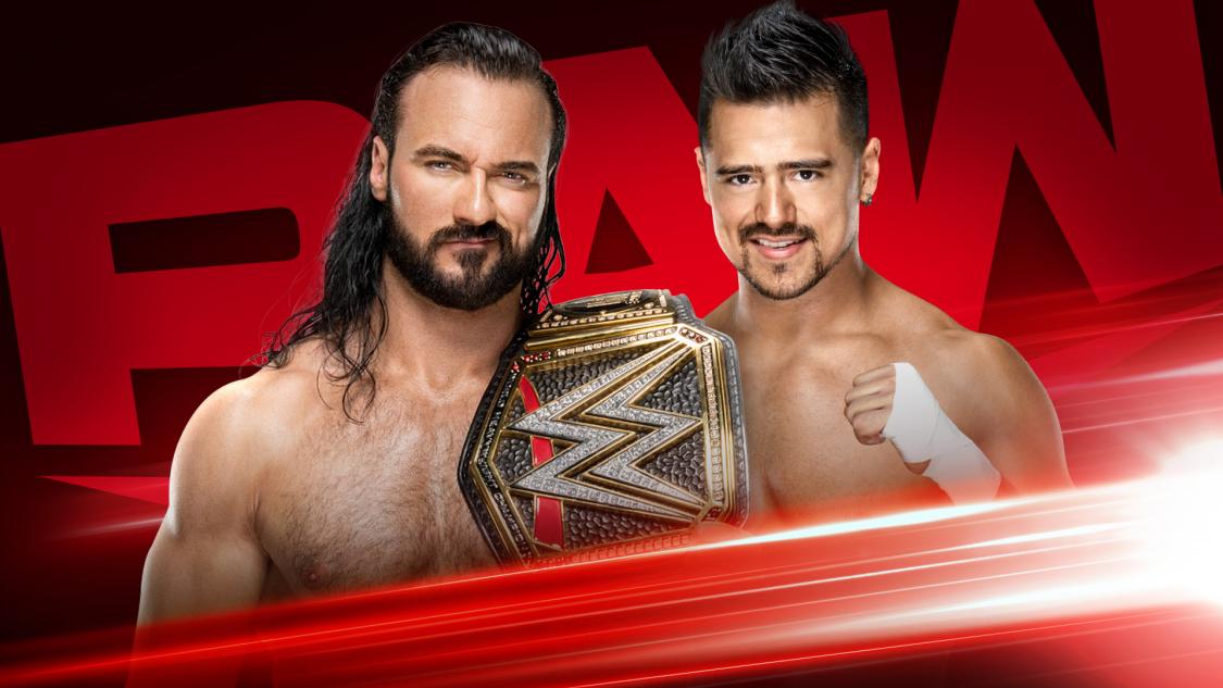 Drew McIntyre vs. Angel Garza announced for WWE Raw
