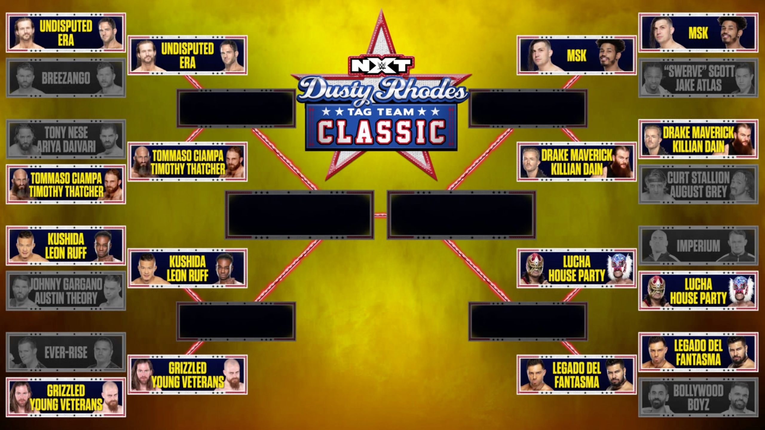 Quarterfinals set for WWE NXT men’s Dusty Classic