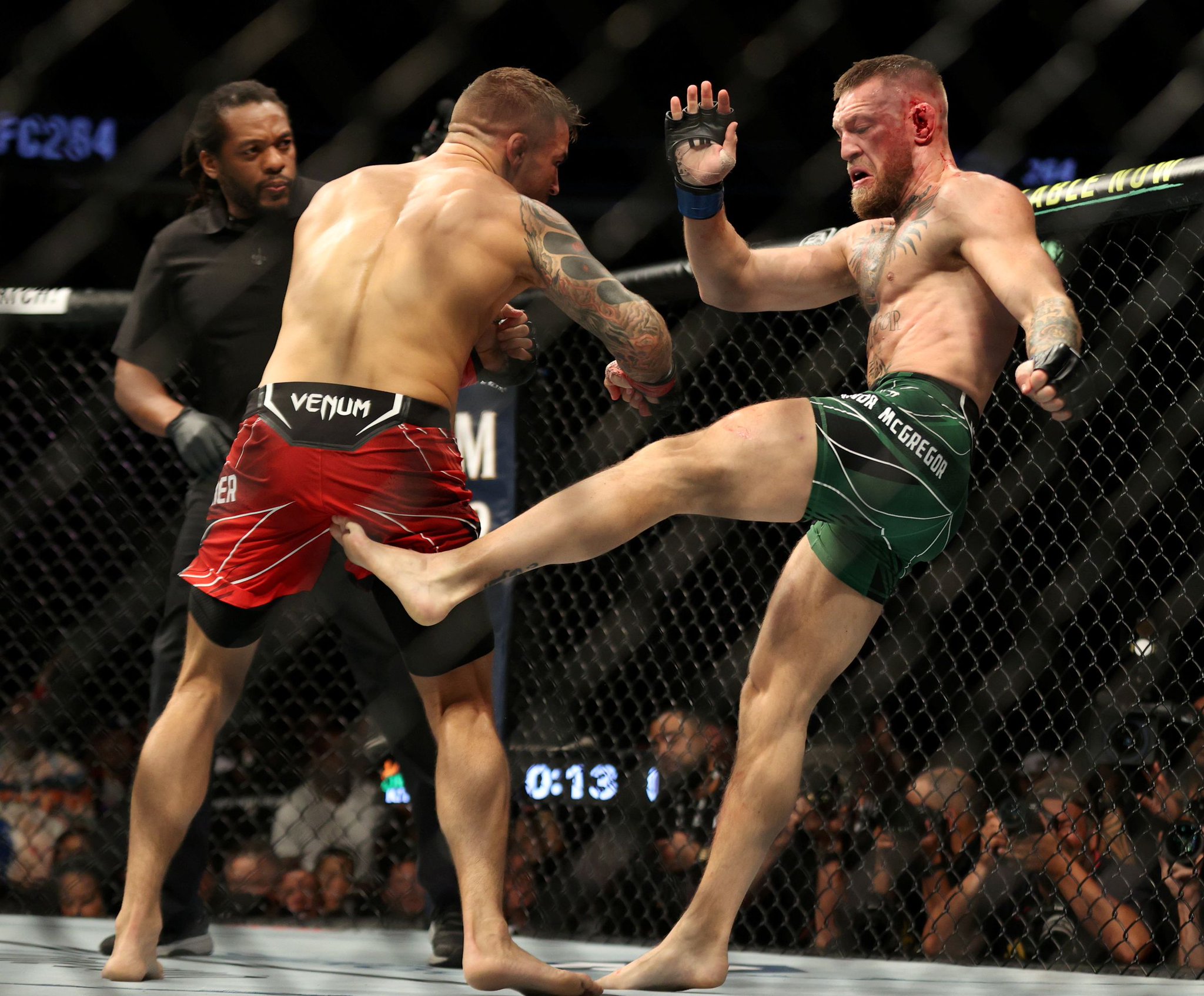 Conor McGregor suffers broken leg in UFC 264 loss to Dustin Poirier
