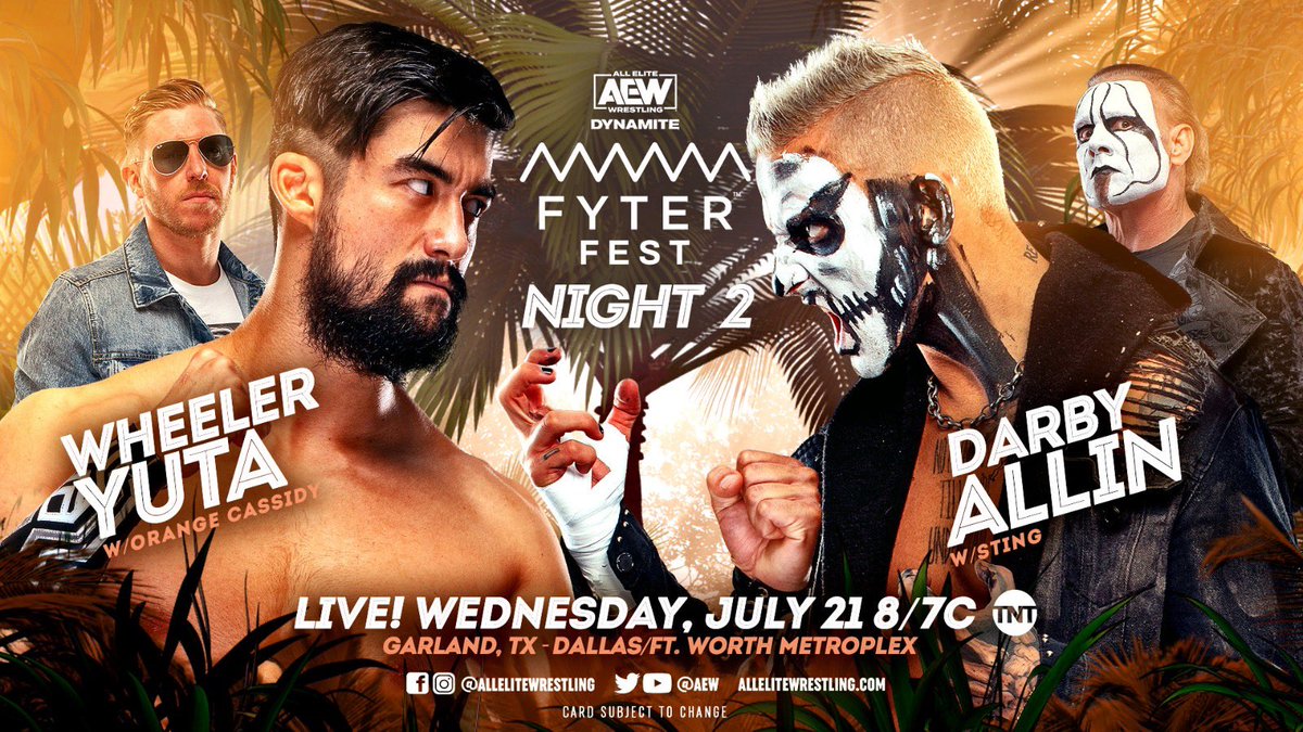 Darby Allin vs. Wheeler Yuta set for AEW Fyter Fest night two