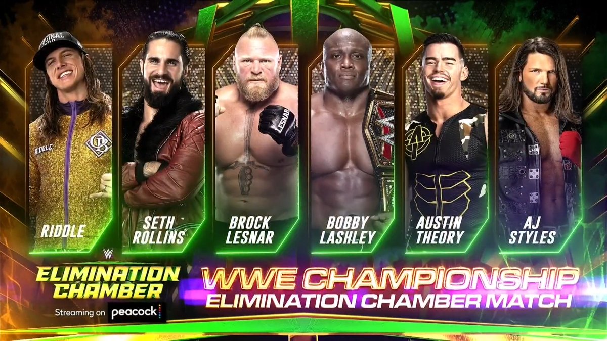 Participants set for WWE Championship Elimination Chamber match