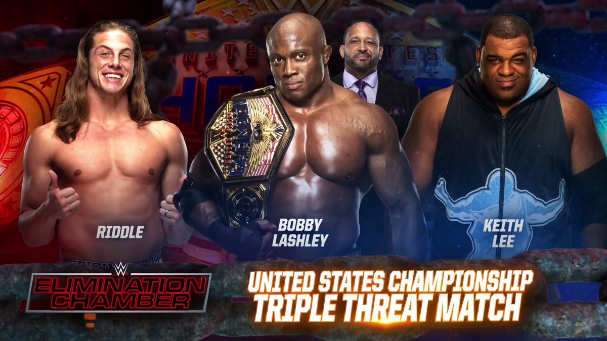 Triple threat US title match added to WWE Elimination Chamber