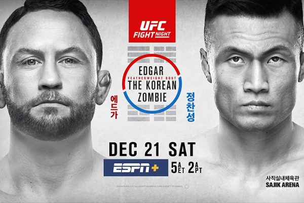 UFC on ESPN+ 23 live results: Frankie Edgar vs. Korean Zombie