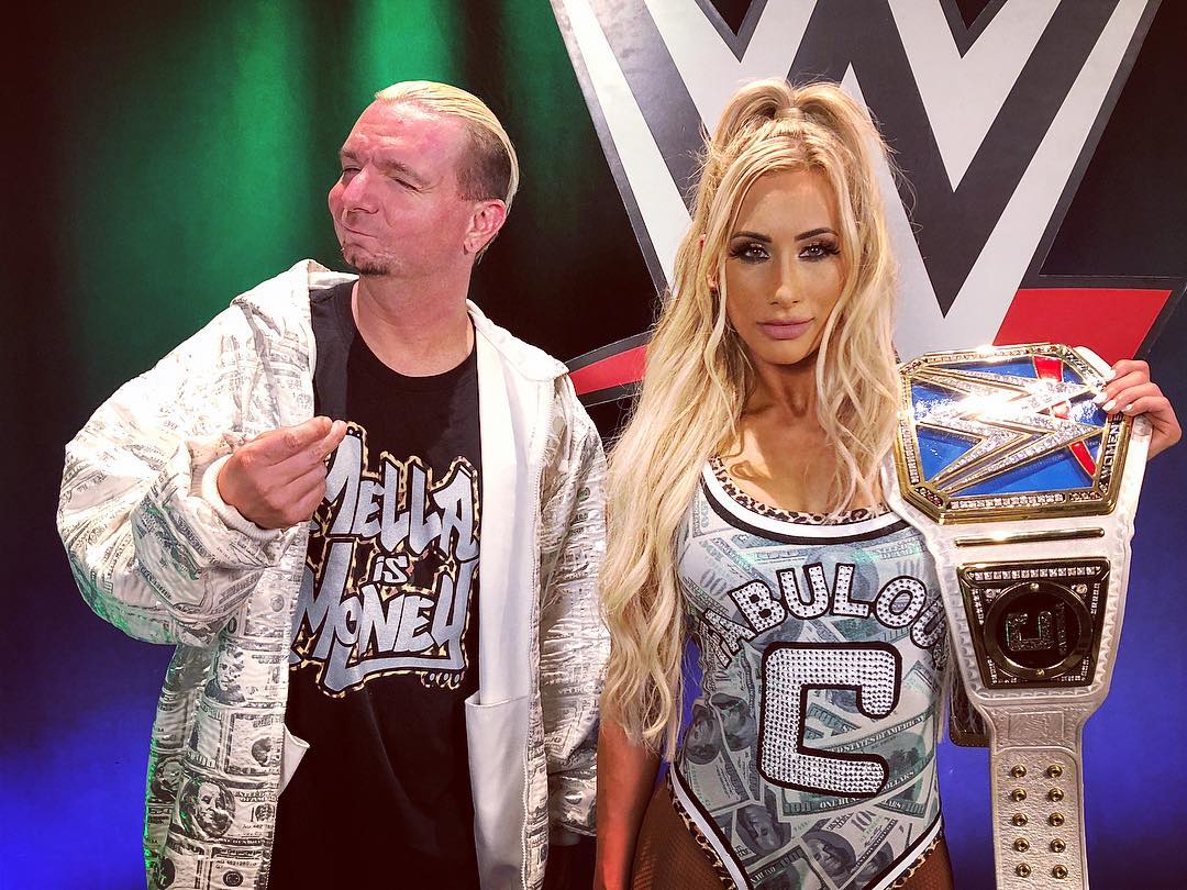 James Ellsworth appears at WWE Money in the Bank