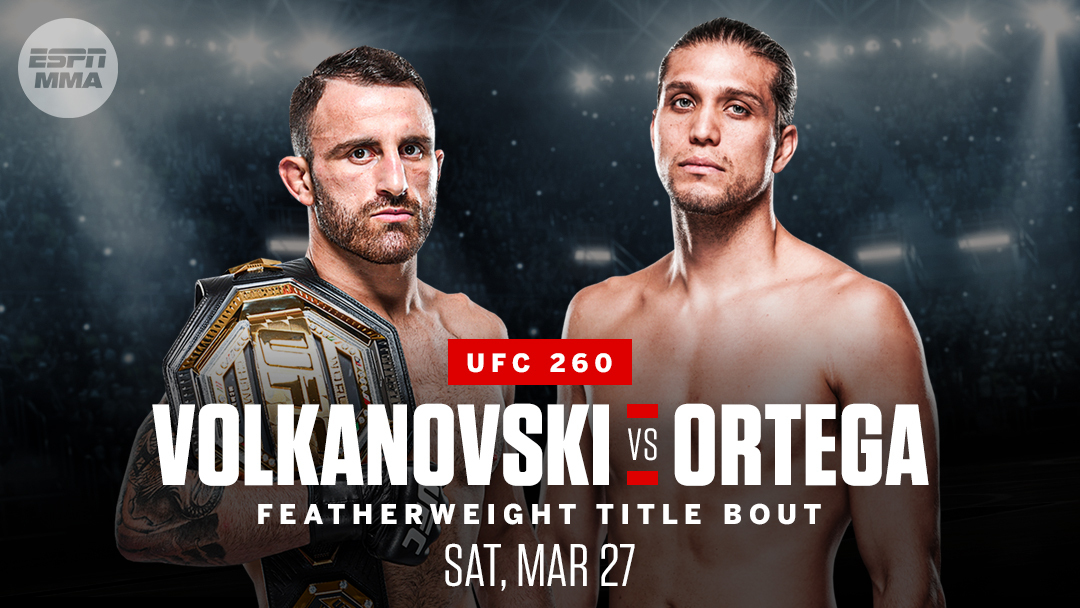 Volkanovski-Ortega UFC 260 title fight postponed due to COVID-19