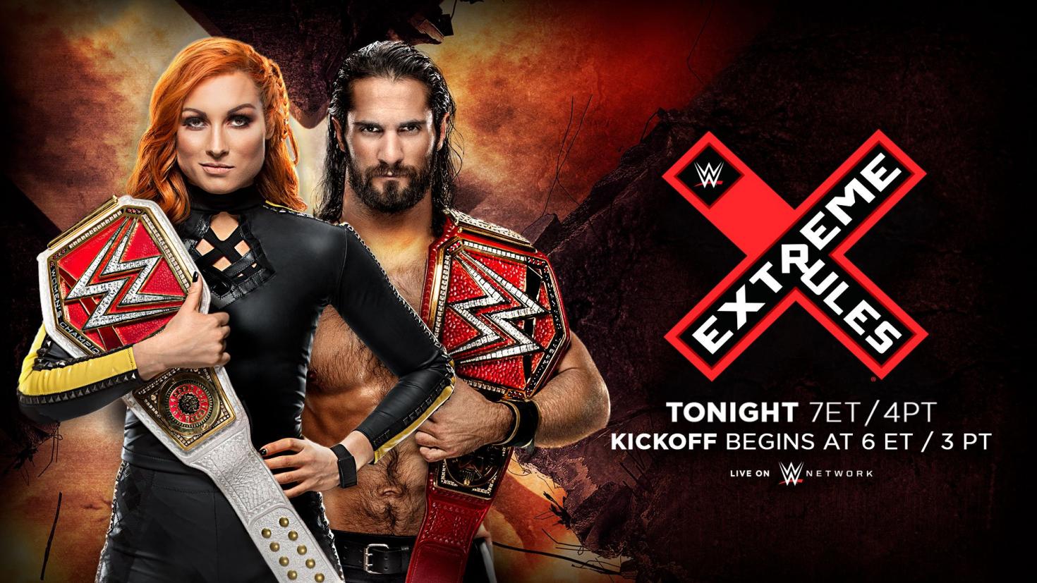 WWE Extreme Rules live results: Rollins & Lynch vs. Corbin & Evans