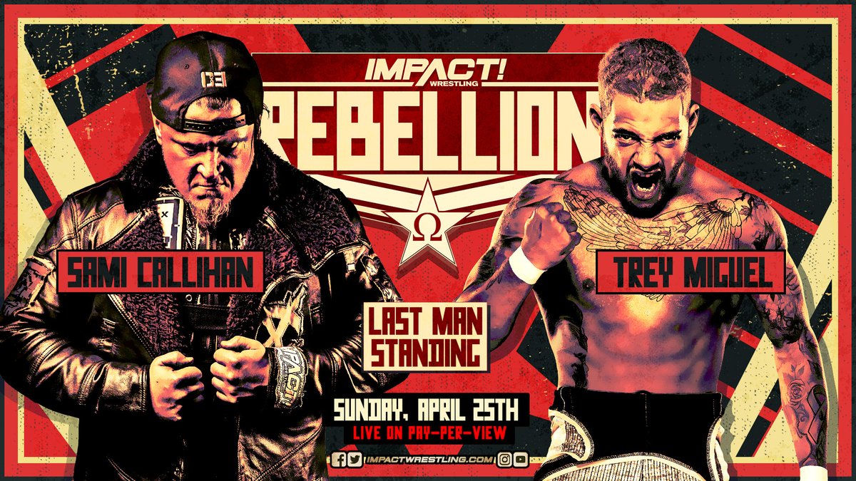 Callihan vs. Miguel, eight-man tag match added to Impact Rebellion
