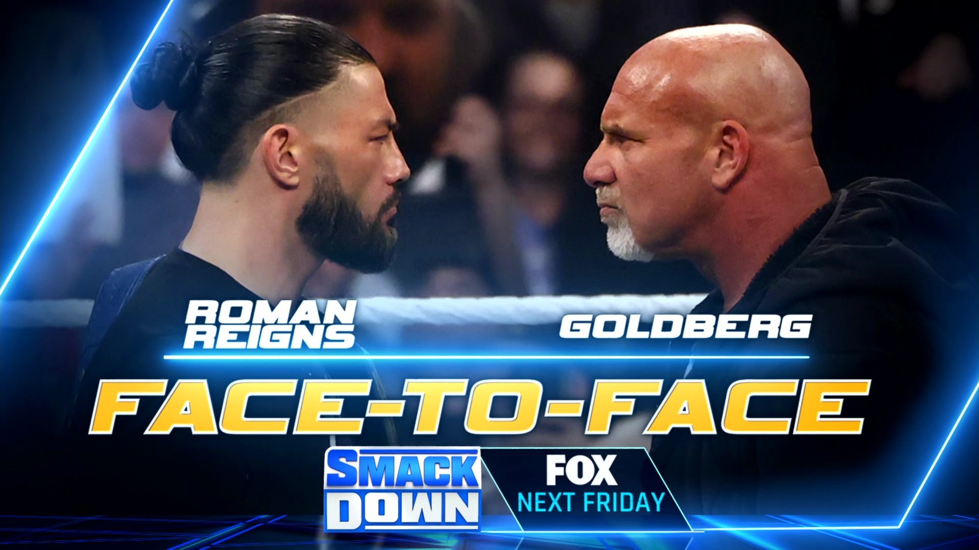 Roman Reigns, Goldberg face-to-face set for next week’s WWE SmackDown