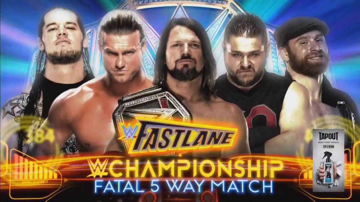 Fatal five-way main event official for WWE Fastlane