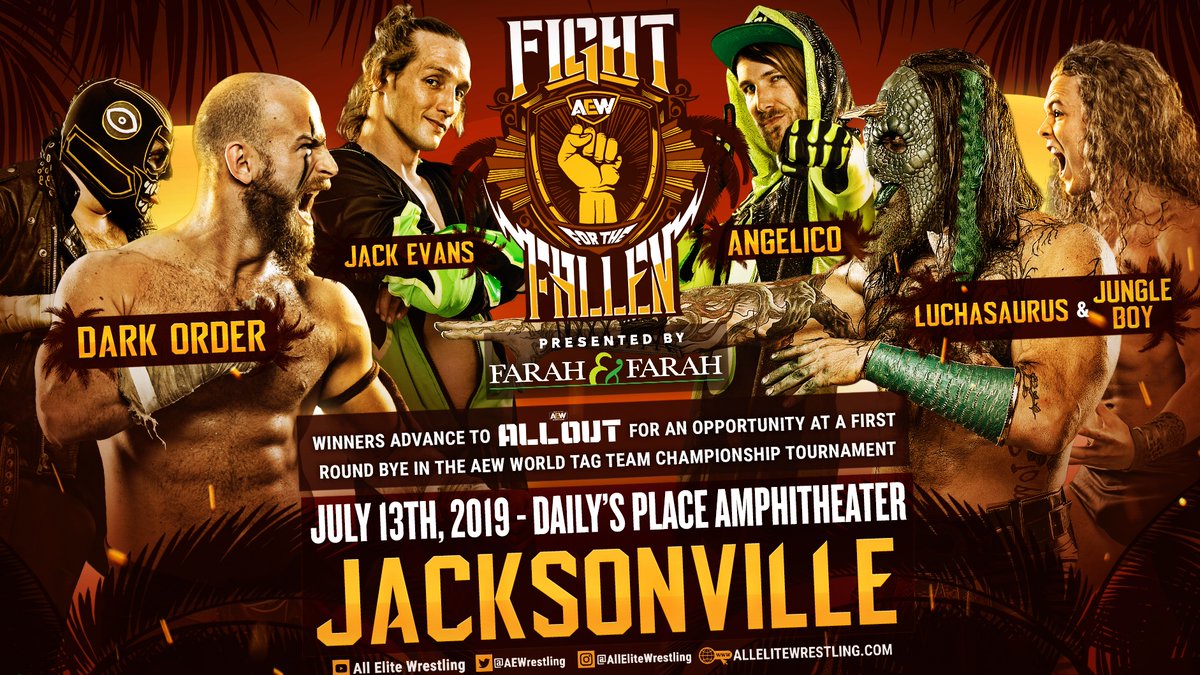 Three-way tag match announced for AEW Fight for the Fallen