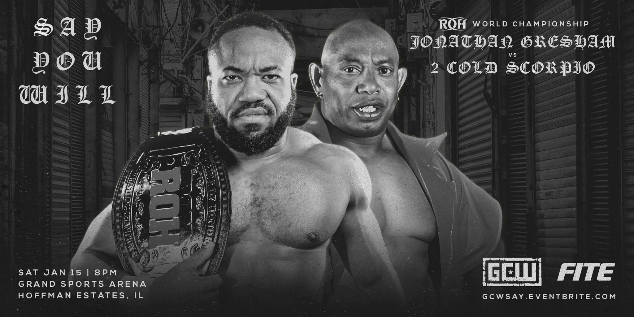 Gresham vs. 2 Cold Scorpio ROH title match set for GCW Say You Will