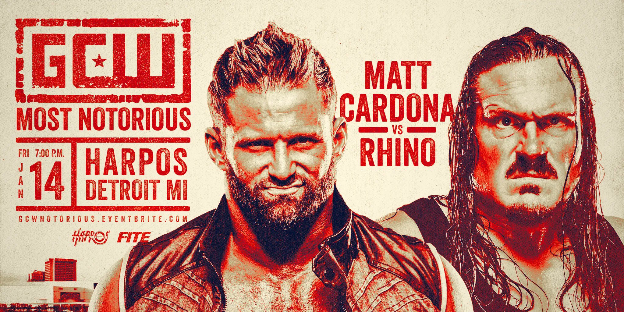 Matt Cardona vs. Rhino added to GCW Most Notorious