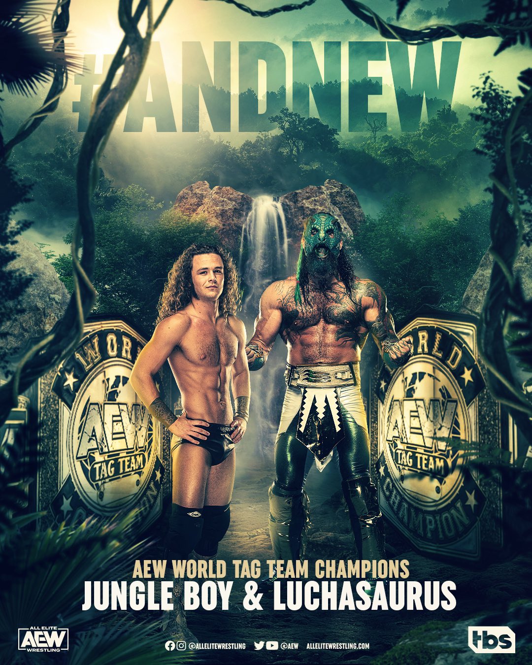 Jungle Boy & Luchasaurus win AEW World Tag Team titles on Dynamite