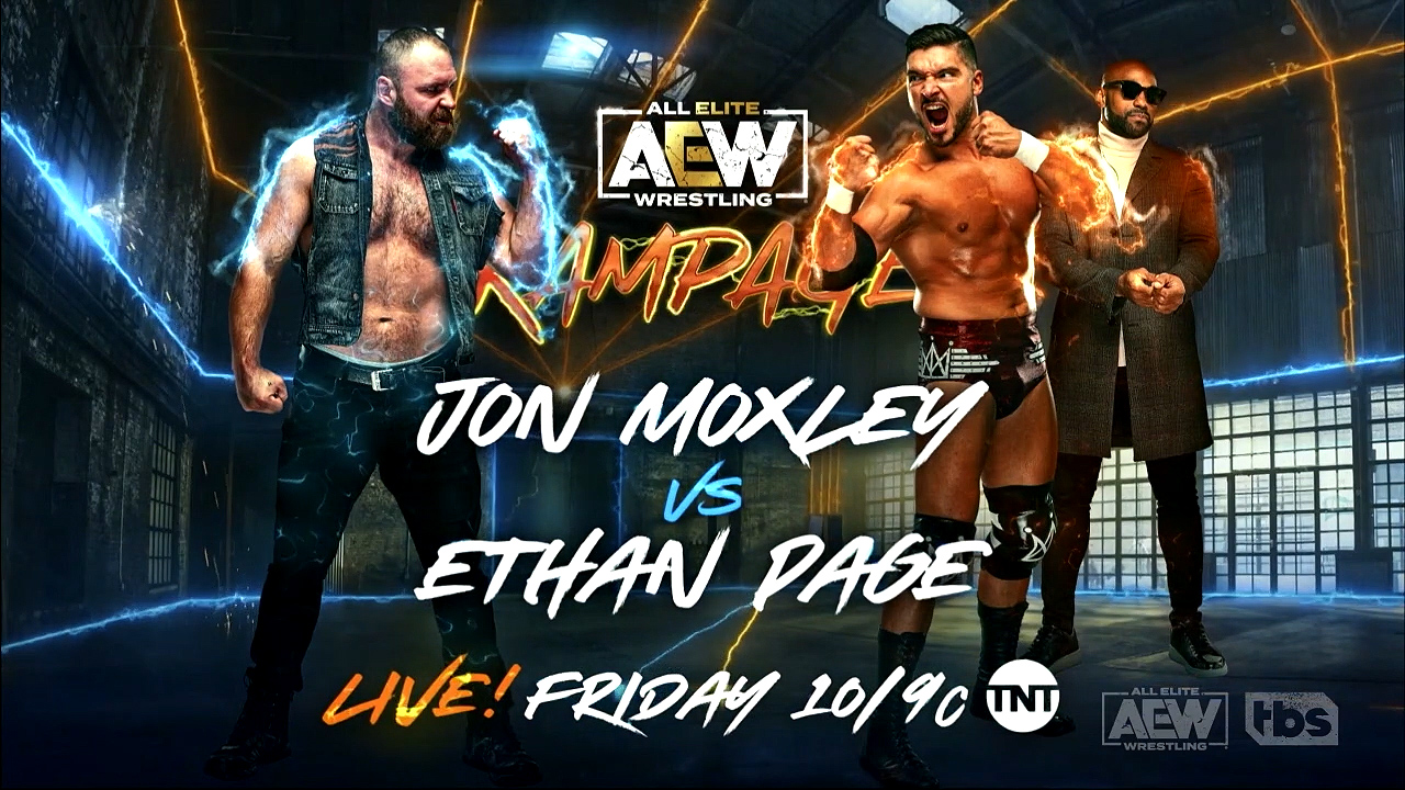Jon Moxley vs. Ethan Page, TBS title match, Hook set for AEW Rampage