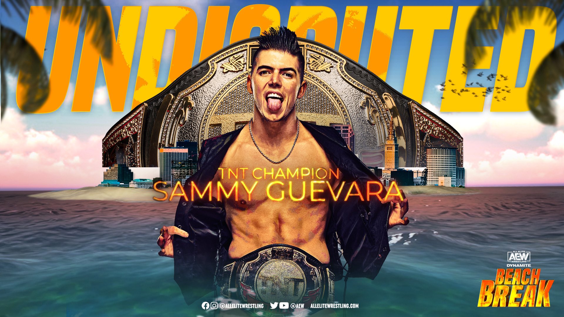 Sammy Guevara wins undisputed TNT title at AEW Dynamite Beach Break