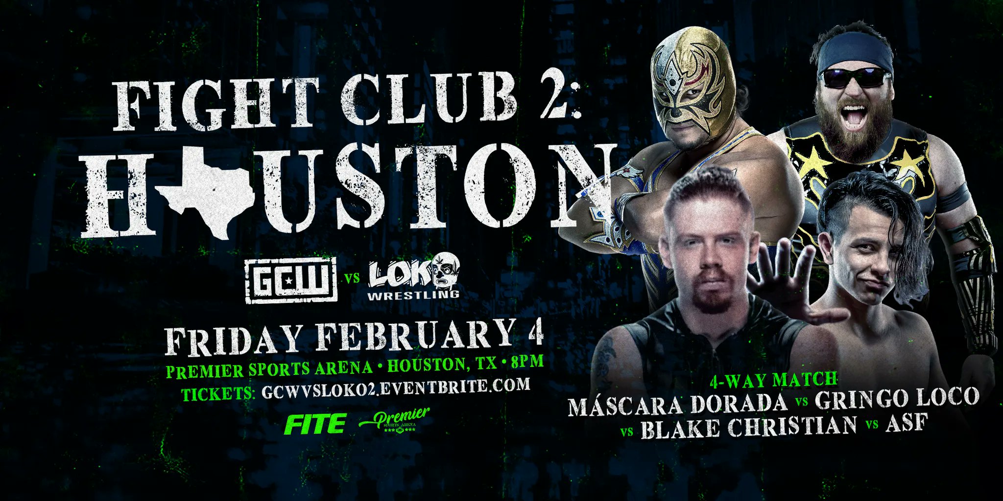 GCW announces new matches for Houston, Dallas, Atlantic City