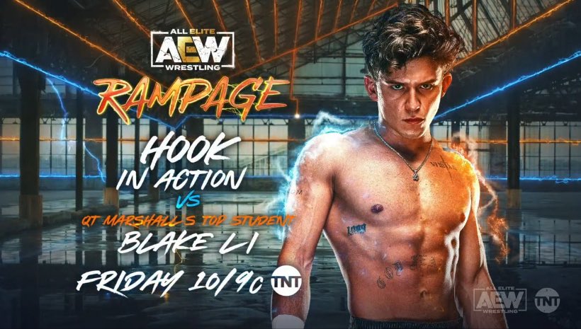 Hook vs. Blake Li, Tag title match set for AEW Rampage