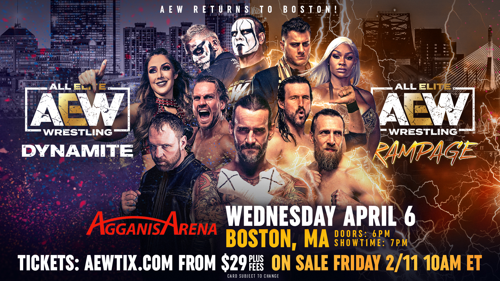 AEW returning to Boston in April for Dynamite & Rampage