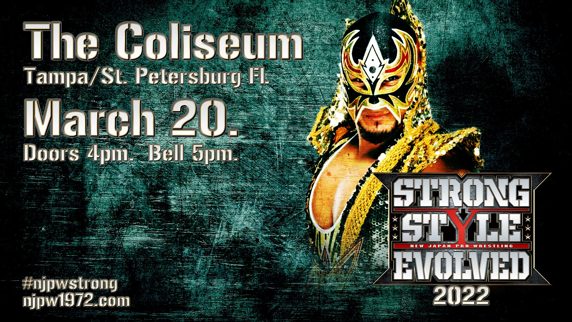 Mascara Dorada announced for NJPW Strong Style Evolved
